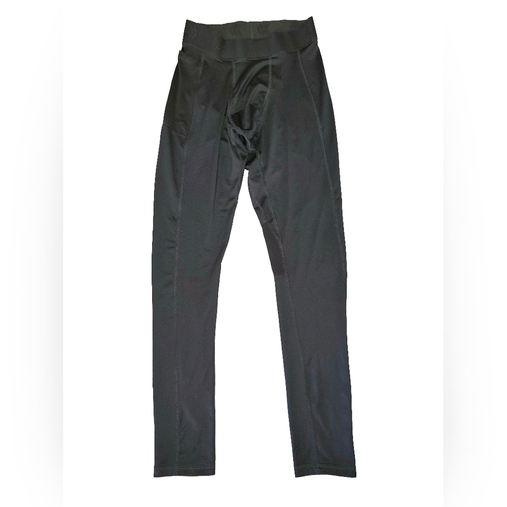 All In Motion Men's Black Fitted Compression Tights W/ Side Pocket Size Small